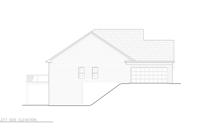 Home Plan - Exterior - Other Elevation for European House Plan #119-274 - 3 bed, 2 bath