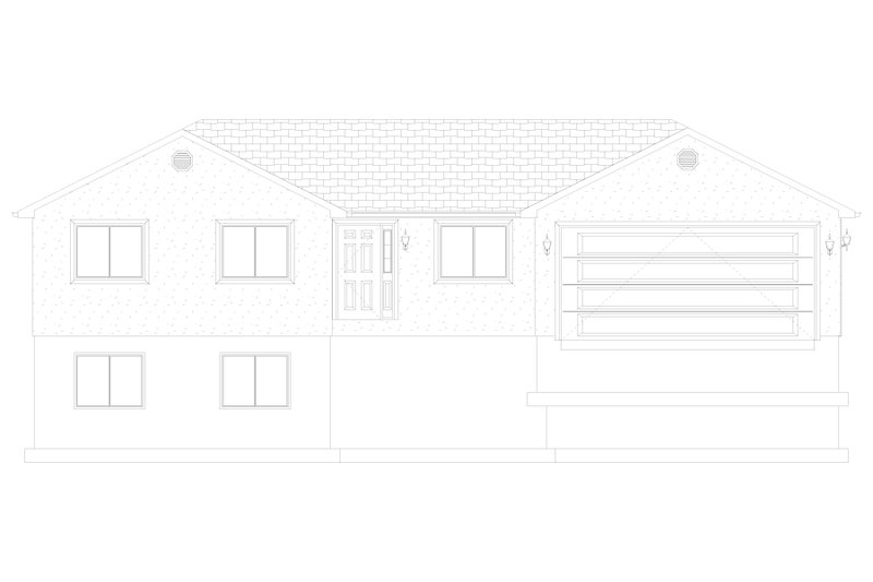 House Design - Exterior - Front Elevation 4 for Ranch House Plan #1060-260 - 3 bed, 2 bath