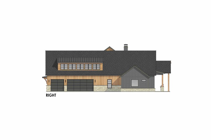 Home Plan - Exterior - Other Elevation 1 for Farmhouse House Plan #1096-27 - 4 bed, 4.5 bath