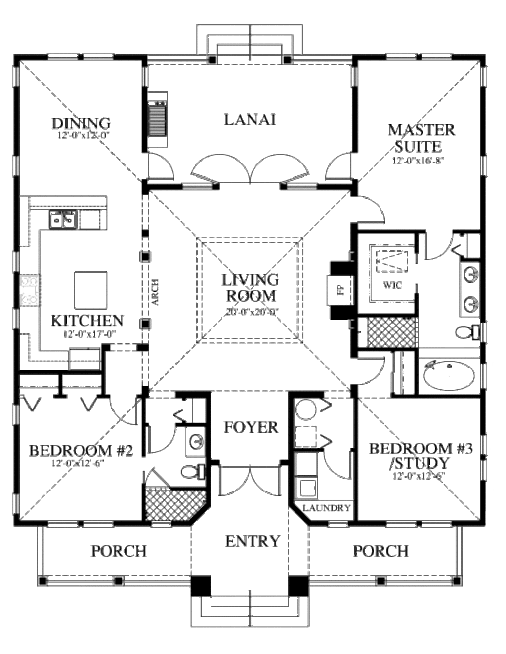 Beach Style House Plan 3 Beds 2 Baths 1867 Sq Ft Plan Beach Style House Plan 3 Beds 2 Baths 1867 Sq Ft Plan