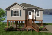 European Style House Plan - 2 Beds 2 Baths 1013 Sq/Ft Plan #14-242 