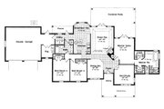 European Style House Plan - 3 Beds 2 Baths 2100 Sq/Ft Plan #417-192 