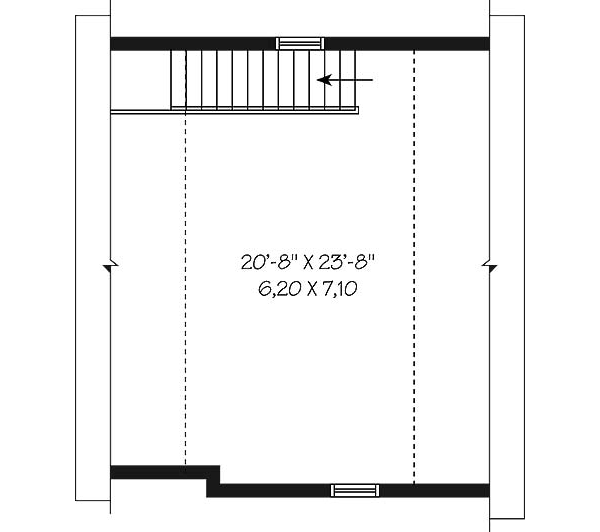 Traditional Floor Plan - Upper Floor Plan #23-432