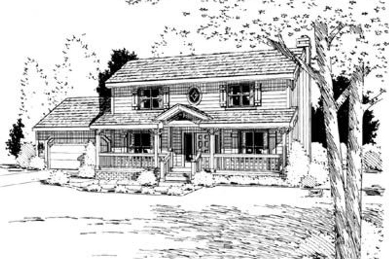 Dream House Plan - Traditional Exterior - Front Elevation Plan #20-691