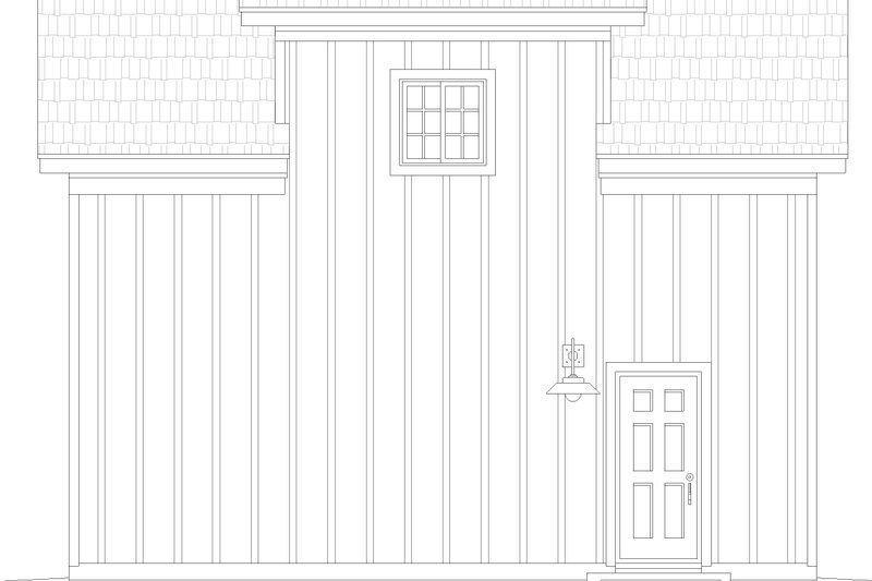 Architectural House Design - Exterior - Other Elevation 1 for Country House Plan #932-1210, 1 bath