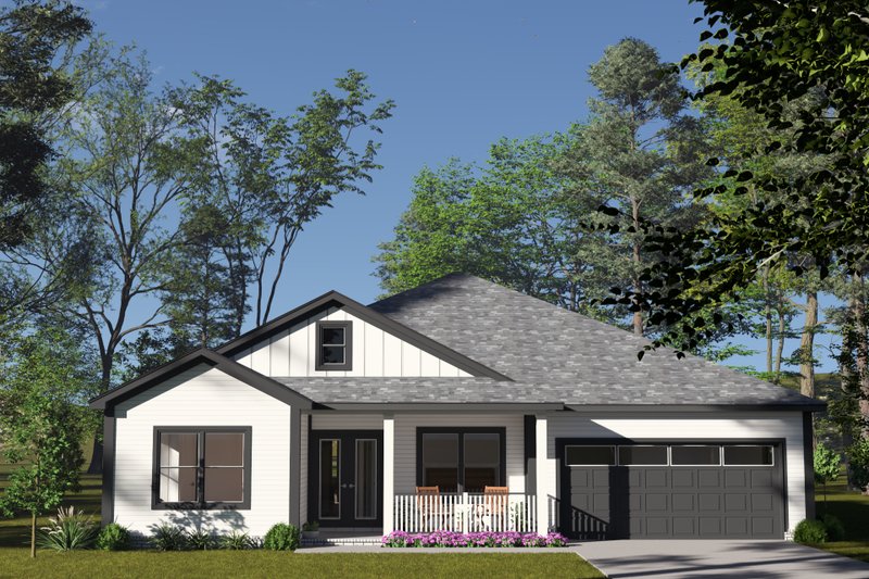House Blueprint - Cottage Exterior - Front Elevation Plan #513-2363