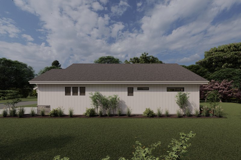 Architectural House Design - Exterior - Rear Elevation 3 for Farmhouse House Plan #1069-36 - 2 bed, 2 bath