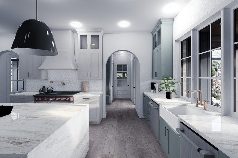 Home Plan - Interior - Kitchen for Contemporary House Plan #923-400 - 4 bed, 3.5 bath