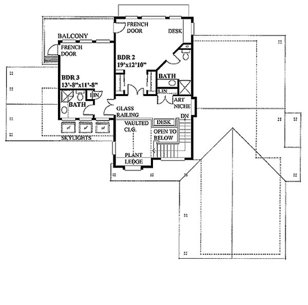 Home Plan - Farmhouse Floor Plan - Upper Floor Plan #118-121