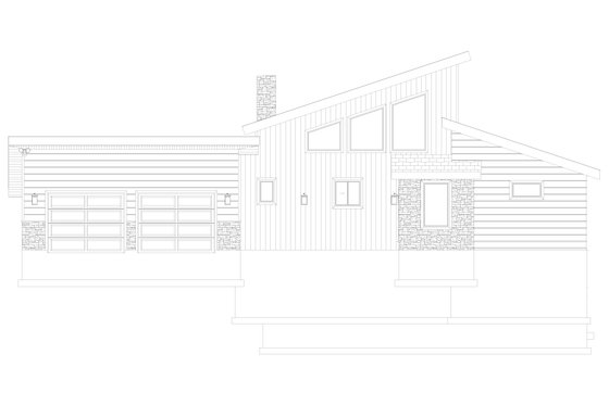 Exterior - Front Elevation 5 for Modern House Plan #1060-365 - 3 bed, 2.5 bath