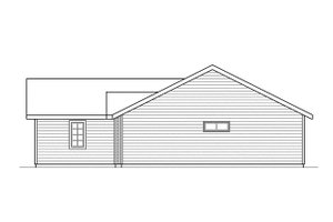 Exterior - Other Elevation 1 for Ranch House Plan #124-286 - 3 bed, 2 bath