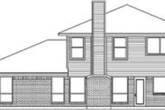 Exterior - Rear Elevation for Traditional House Plan #84-180 - 3 bed, 3 bath
