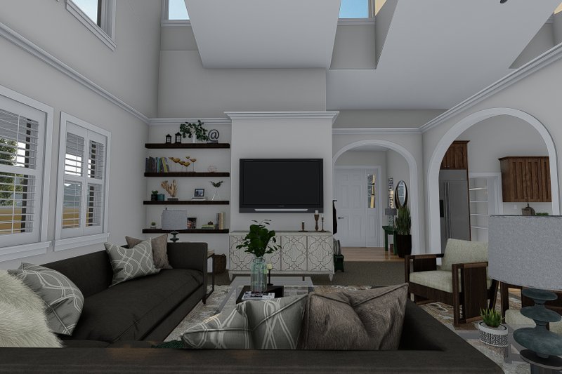 House Plan Design - Interior - Family Room 2 for Craftsman House Plan #1060-70 - 5 bed, 2.5 bath