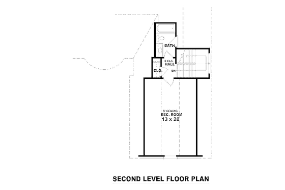 Floor Plan - Other Floor for European House Plan #81-13825 - 3 bed, 3 bath