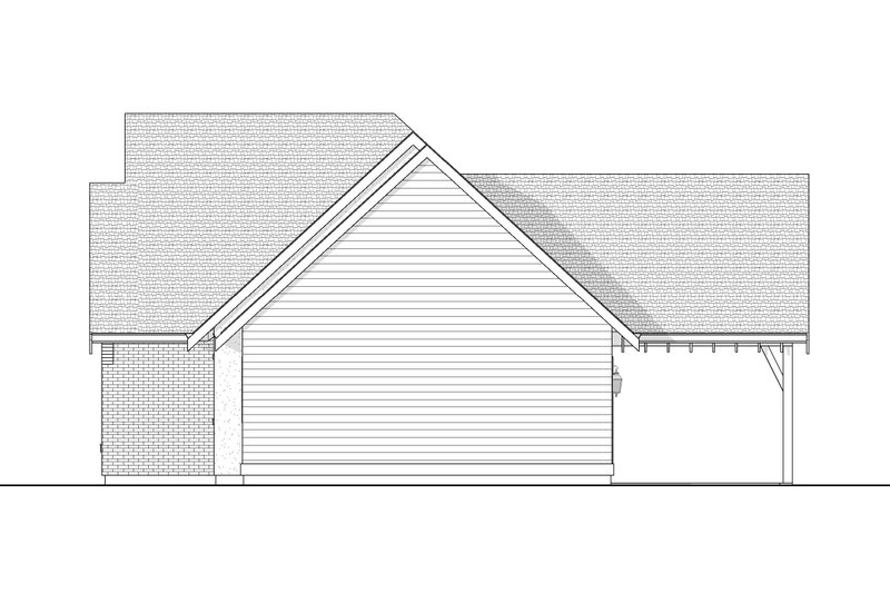 House Blueprint - Exterior - Other Elevation 1 for European House Plan #1114-27 - 2 bed, 1.5 bath