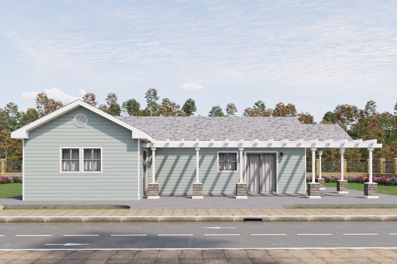 Home Plan - Exterior - Front Elevation 3 for Traditional House Plan #1106-31 - 2 bed, 2 bath