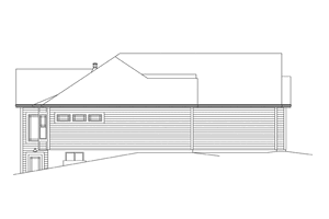 Exterior - Other Elevation for Ranch House Plan #57-615 - 3 bed, 2 bath