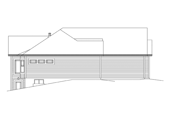 Exterior - Other Elevation for Ranch House Plan #57-615 - 3 bed, 2 bath