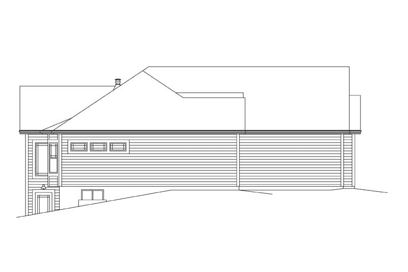 Home Plan - Exterior - Other Elevation for Ranch House Plan #57-615 - 3 bed, 2 bath