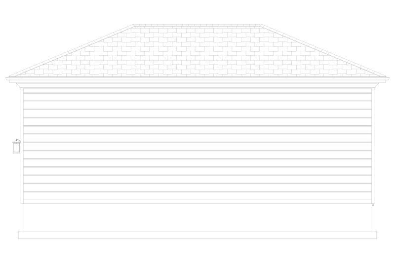 House Design - Exterior - Rear Elevation 3 for Farmhouse House Plan #1060-249, 0 bath