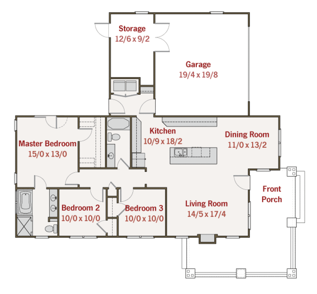 Craftsman Style House Plan 3 Beds 2 Baths 1450 Sq Ft Plan 461 1 craftsman-style-house-plan-3-beds-2-baths-1450-sq-ft-plan-461-1