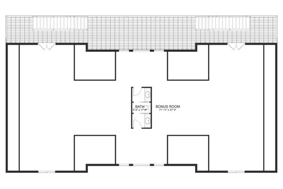 Floor Plan - Upper Floor for Farmhouse House Plan #1060-116 - 1 bed, 1 bath
