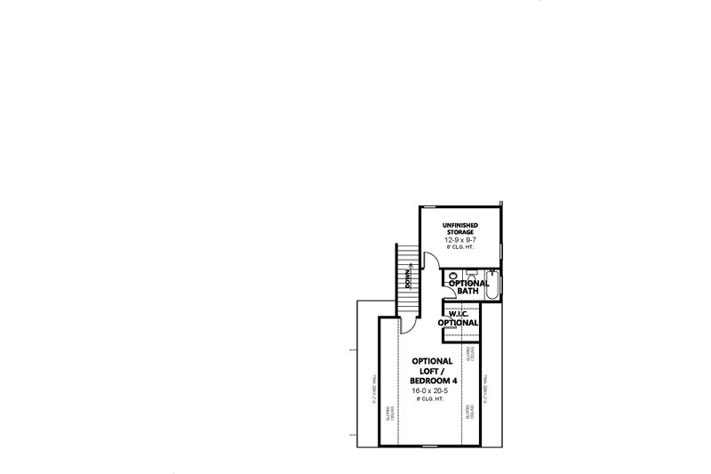 Dream House Plan - Floor Plan - Upper Floor for Country House Plan #1080-17 - 3 bed, 2.5 bath