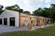 Barndominium Style House Plan - 4 Beds 3.5 Baths 2800 Sq/Ft Plan #1117-5 Exterior 