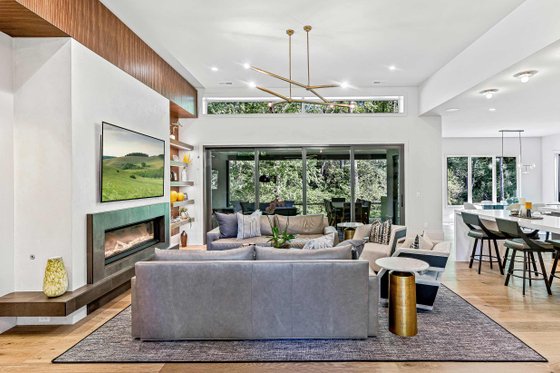 Interior - Family Room 1 for Contemporary House Plan #938-146 - 3 bed, 3.5 bath