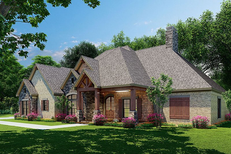 Architectural House Design - Exterior - Other Elevation 1 for Craftsman House Plan #923-232 - 4 bed, 4 bath