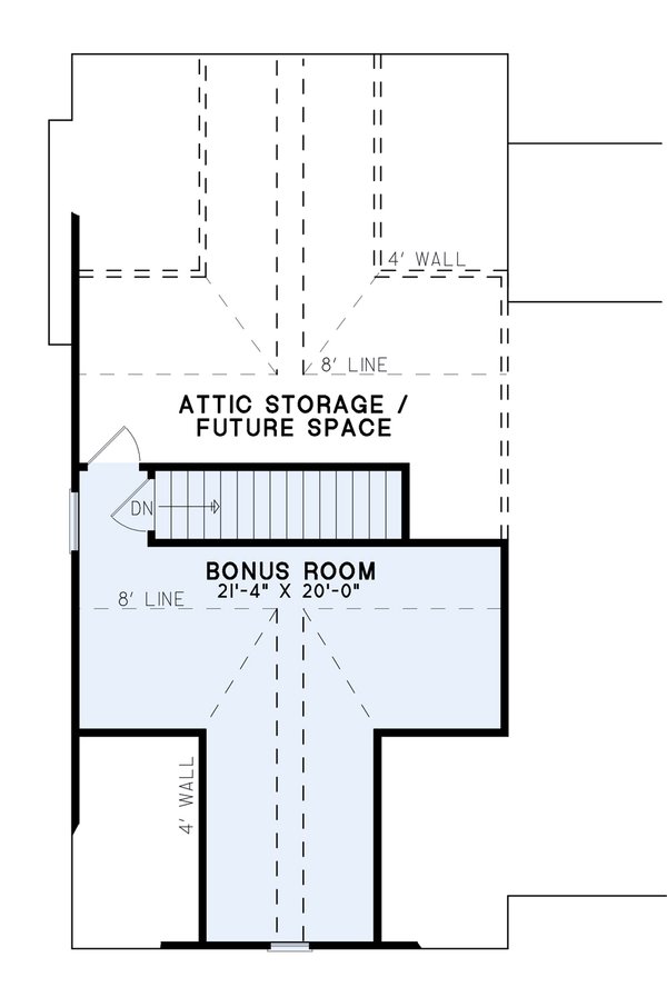 Home Plan - Ranch Floor Plan - Upper Floor Plan #17-2061