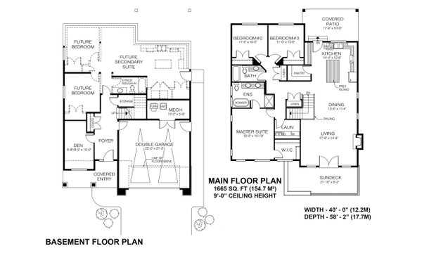 Prairie Floor Plan - Main Floor Plan #1100-92