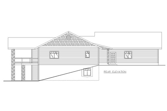 Exterior - Other Elevation 1 for Craftsman House Plan #117-1009 - 3 bed, 2.5 bath