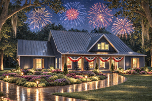 Architectural House Design - Exterior - Front Elevation for Farmhouse House Plan #44-311 - 3 bed, 2 bath