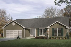 Home Plan - Ranch Exterior - Front Elevation Plan #22-102