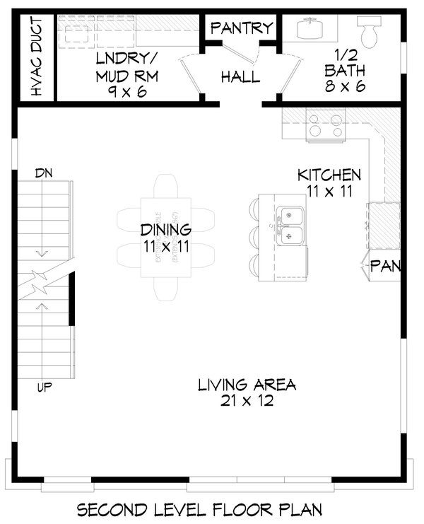 House Blueprint - Contemporary Floor Plan - Upper Floor Plan #932-1265