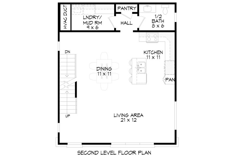 House Design - Floor Plan - Upper Floor for Contemporary House Plan #932-1265 - 3 bed, 3.5 bath
