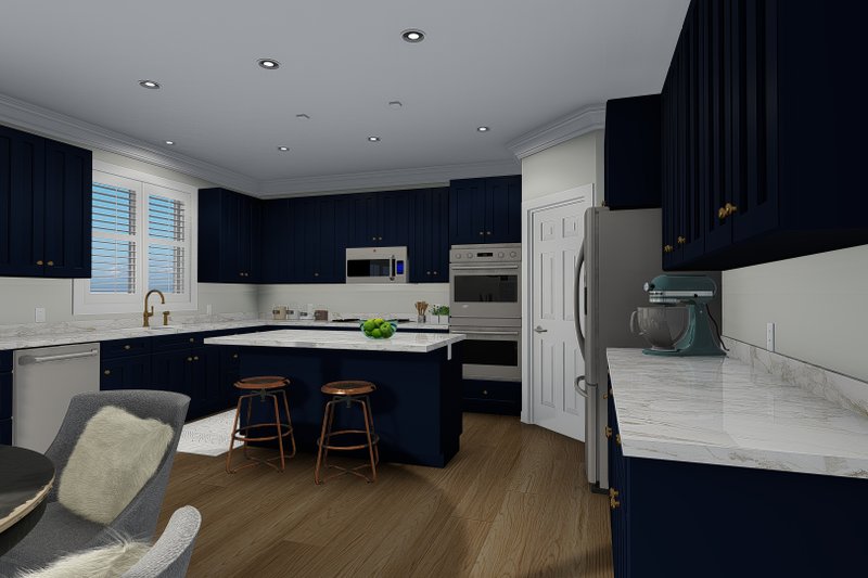 House Design - Interior - Kitchen 1 for Traditional House Plan #1060-67 - 3 bed, 2 bath