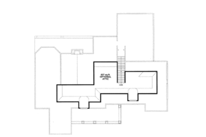 Floor Plan - Upper Floor for Traditional House Plan #20-684 - 4 bed, 3 bath