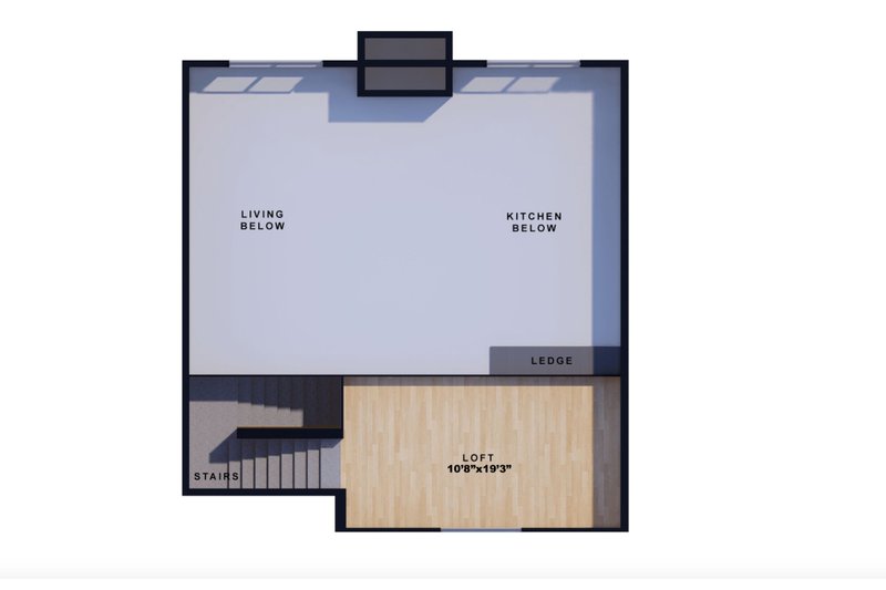 House Design - Floor Plan - Upper Floor for Craftsman House Plan #1110-12 - 3 bed, 3 bath