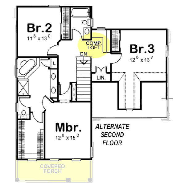 Farmhouse Floor Plan - Other Floor Plan #20-1212