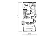 Traditional Style House Plan - 3 Beds 3 Baths 1473 Sq/Ft Plan #20-1702 