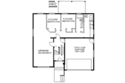European Style House Plan - 3 Beds 2 Baths 1367 Sq/Ft Plan #18-303 Floor 