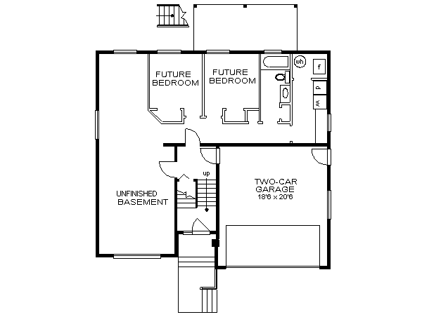 Dream House Plan - European Floor Plan - Lower Floor Plan #18-303