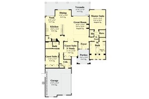 Floor Plan - Main Floor for Classical House Plan #930-370 - 3 bed, 2 bath