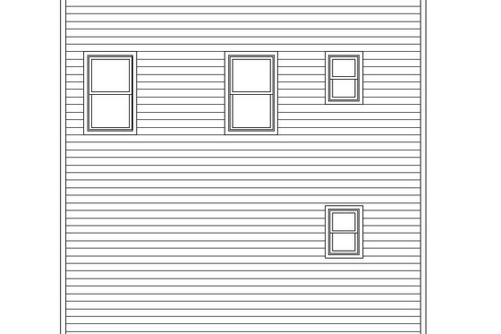 Exterior - Rear Elevation for Contemporary House Plan #932-213 - 2 bed, 2.5 bath
