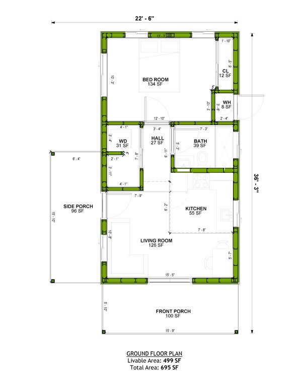 Ranch Floor Plan - Main Floor Plan #1106-146
