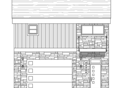 Exterior - Front Elevation 1 for Contemporary House Plan #932-41 - 1 bed, 1 bath