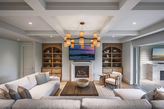 Interior - Family Room for Cottage House Plan #938-162 - 4 bed, 4.5 bath