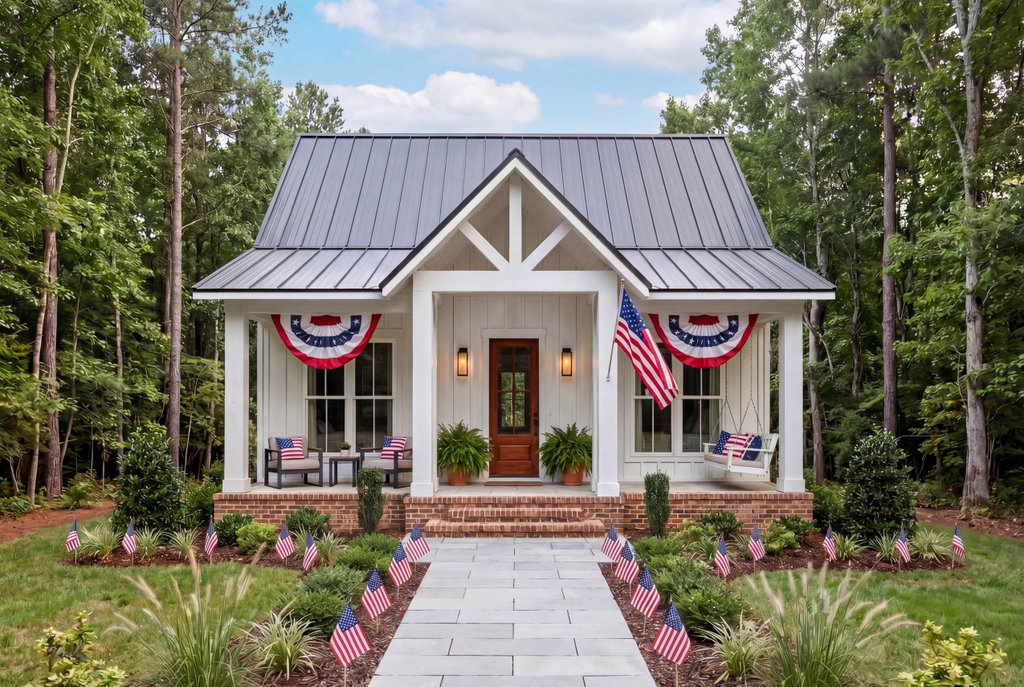 Exterior - Front Elevation 2 for Farmhouse House Plan #430-429 - 2 bed, 1 bath